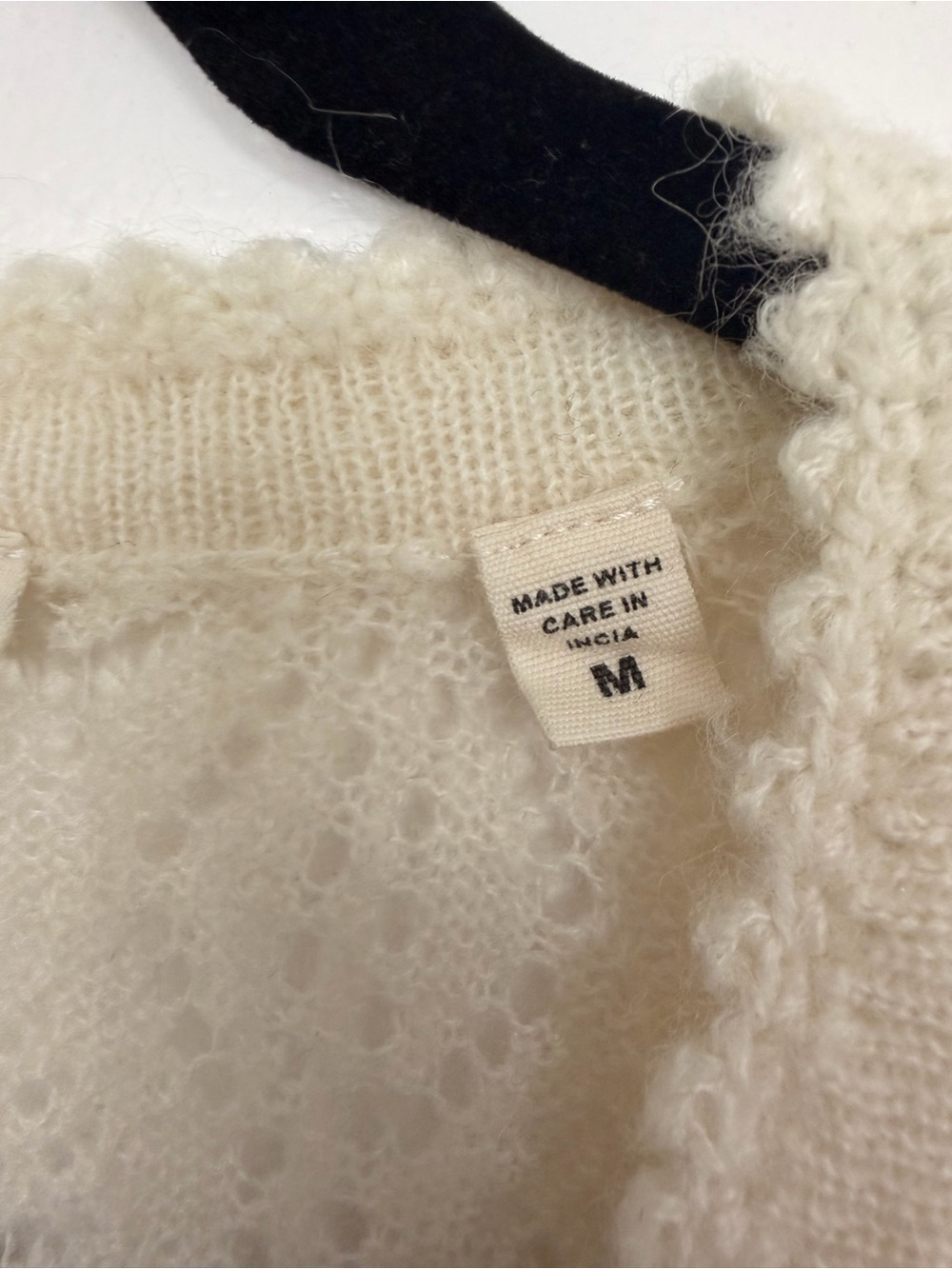 DOEN Chandel Alpaca Blend Cardigan Jasmine Flower Cream Size Medium - Picture 13 of 15